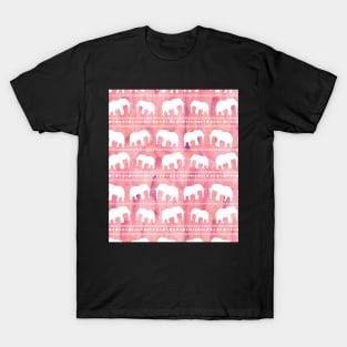 Elephant tribal pink water color T-Shirt